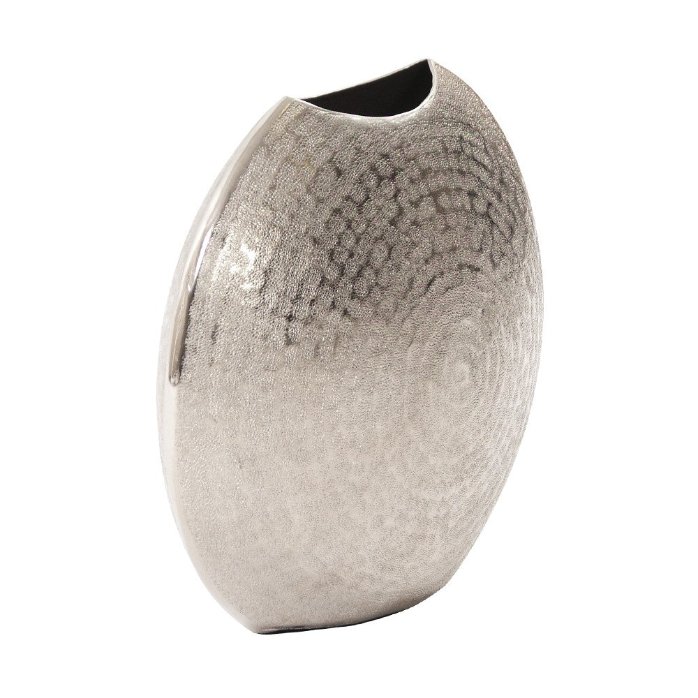 10" Silver Cylinder Aluminum Table Vase - Loft&Timber