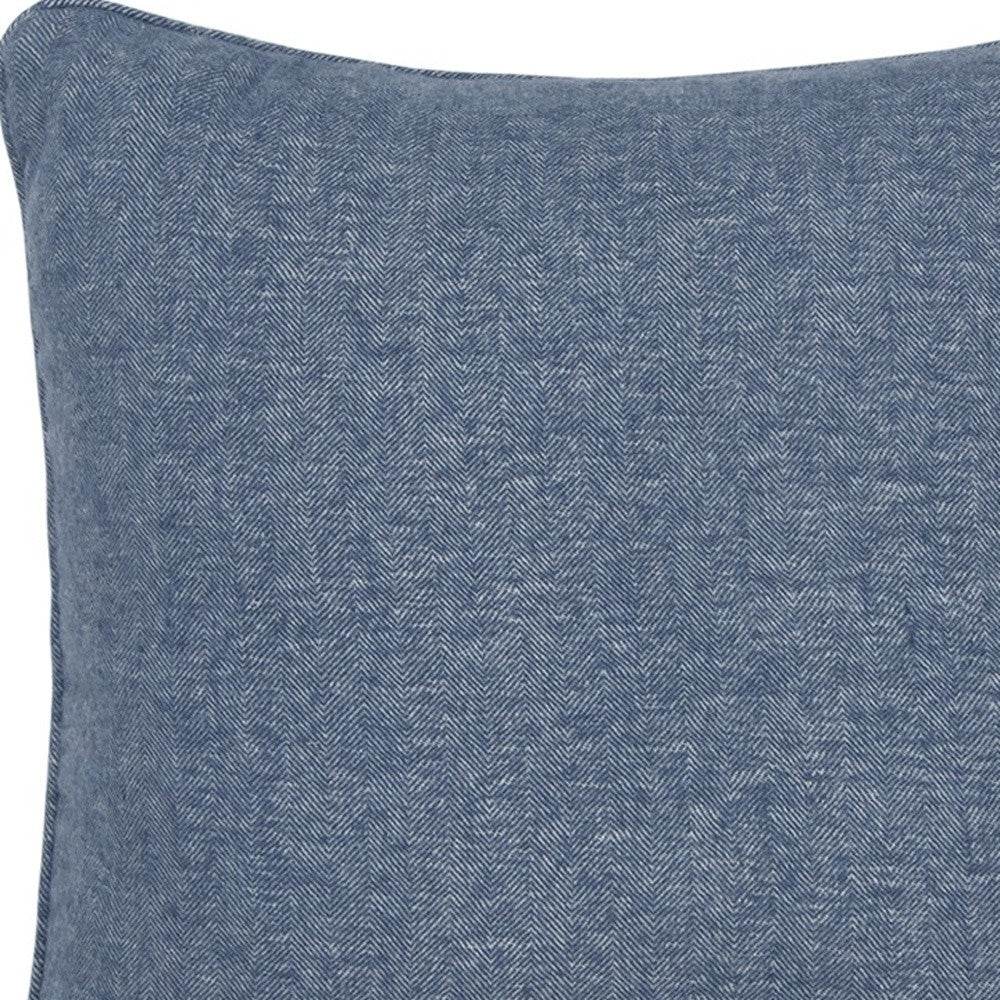 Blue Solid Classic Decorative Throw Pillow - Loft&Timber