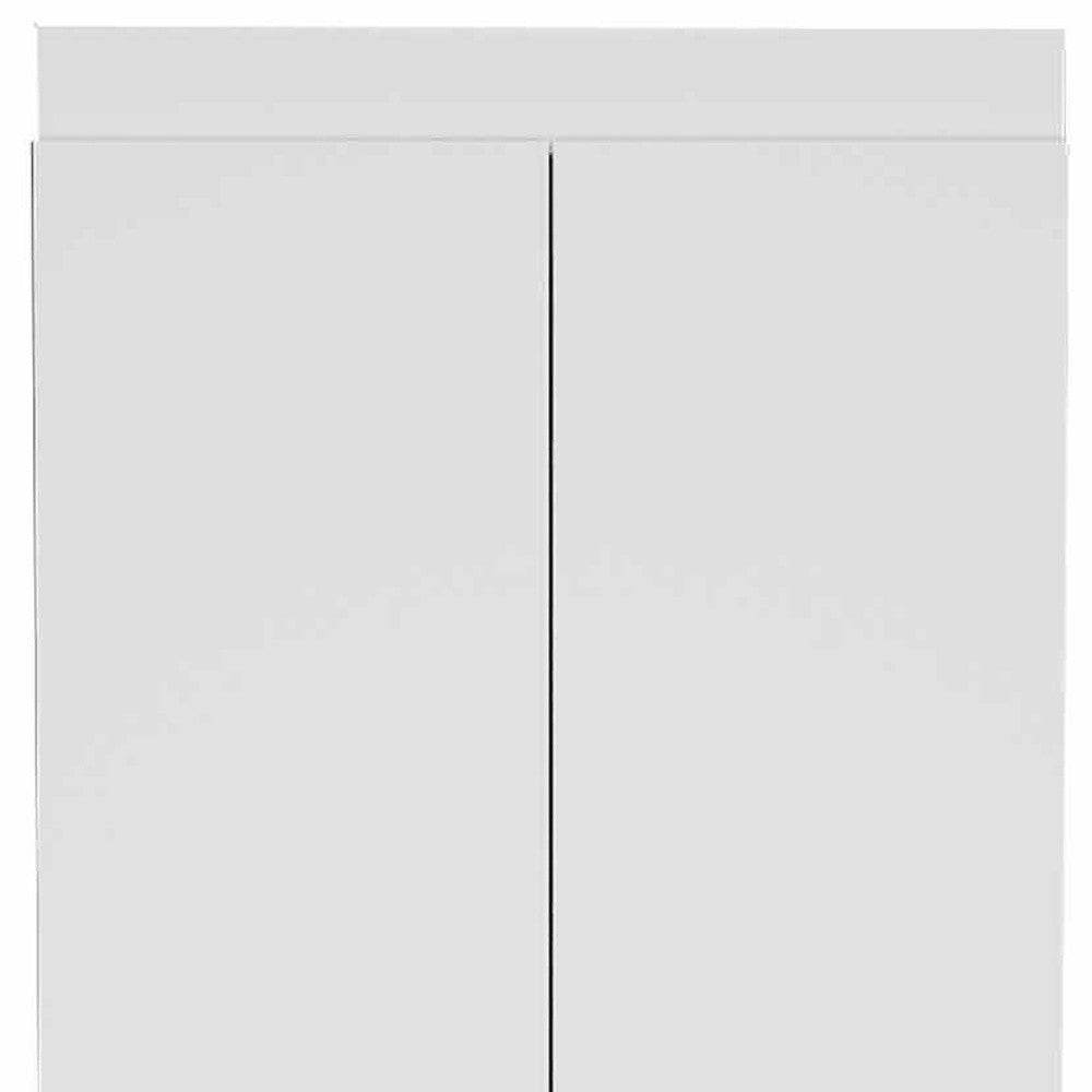 63” Classic White Pantry Cabinet with Two Full Size Doors - Loft&Timber