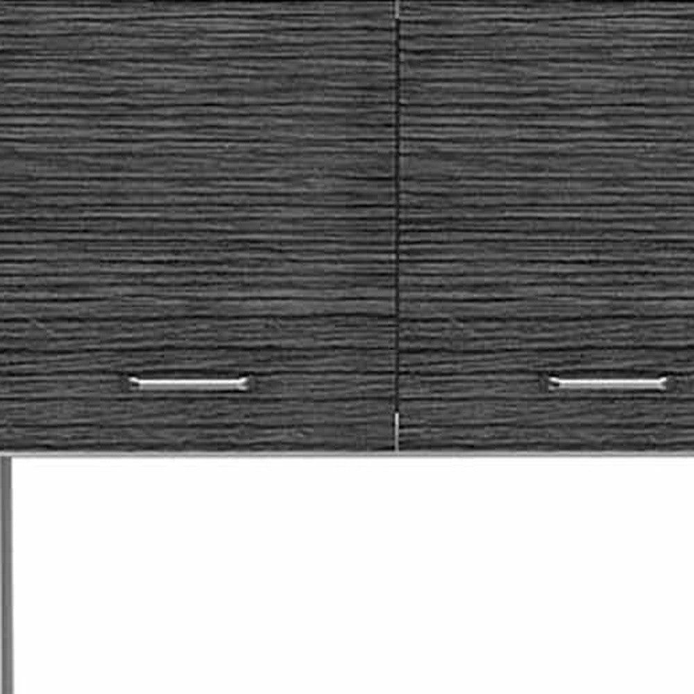 79" Gray Pantry Cabinet with Three Storage Shelves - Loft&Timber