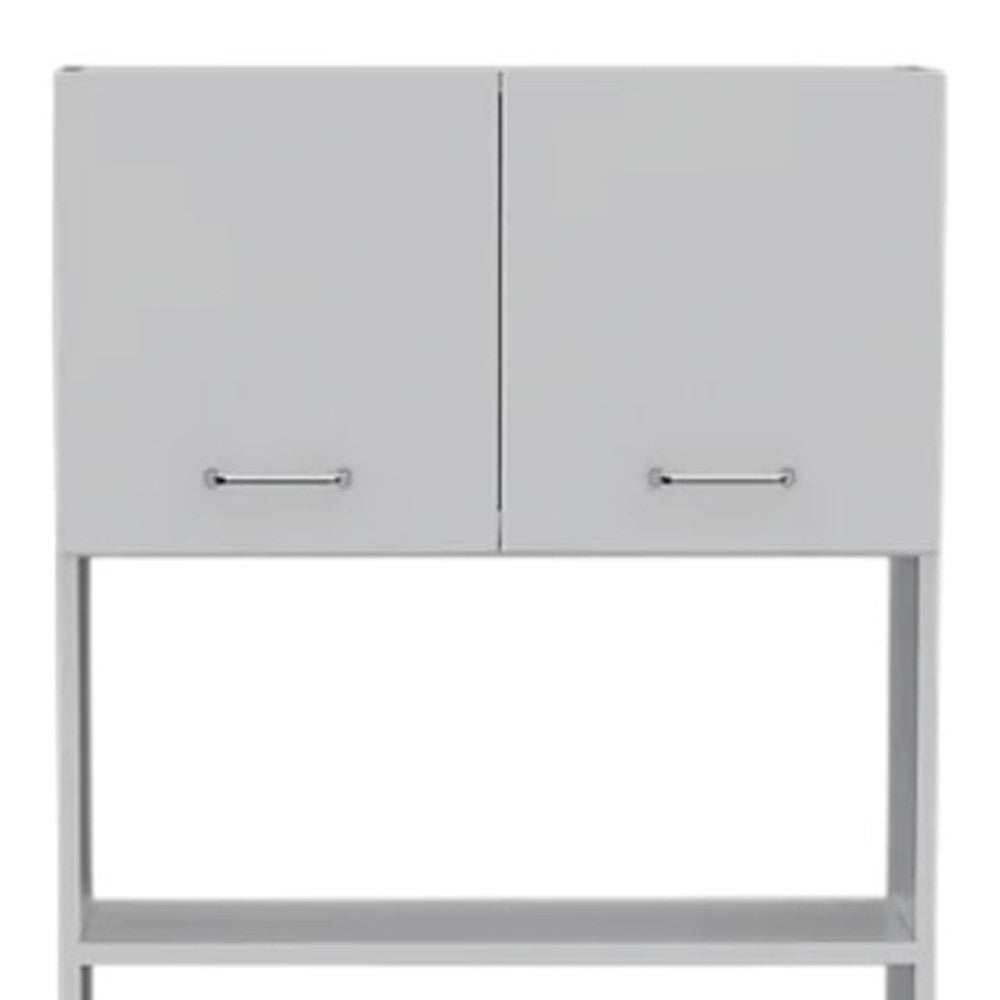 79" White Pantry Cabinet with Three Shelves - Loft&Timber