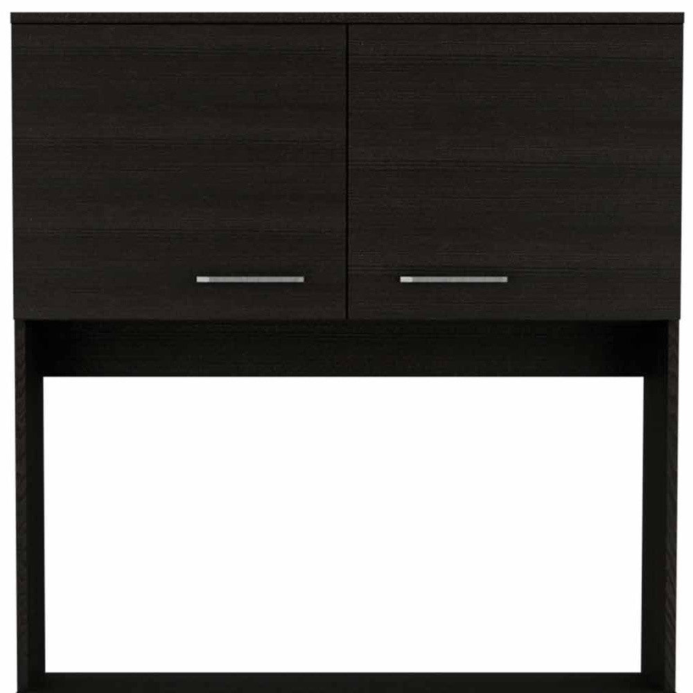 71" Black Wood Pantry Or Storage Closet - Loft&Timber