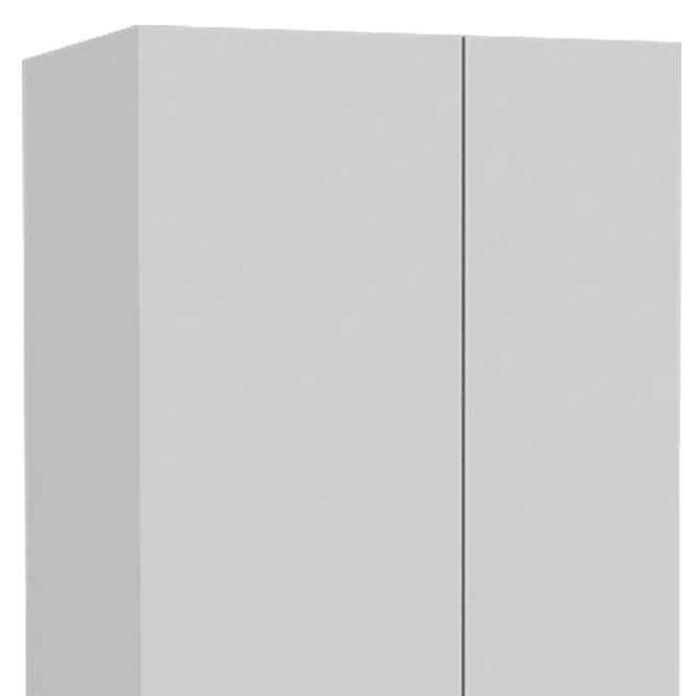 71" White Versatile Tall Pantry Cabinet with Five Shelves - Loft&Timber