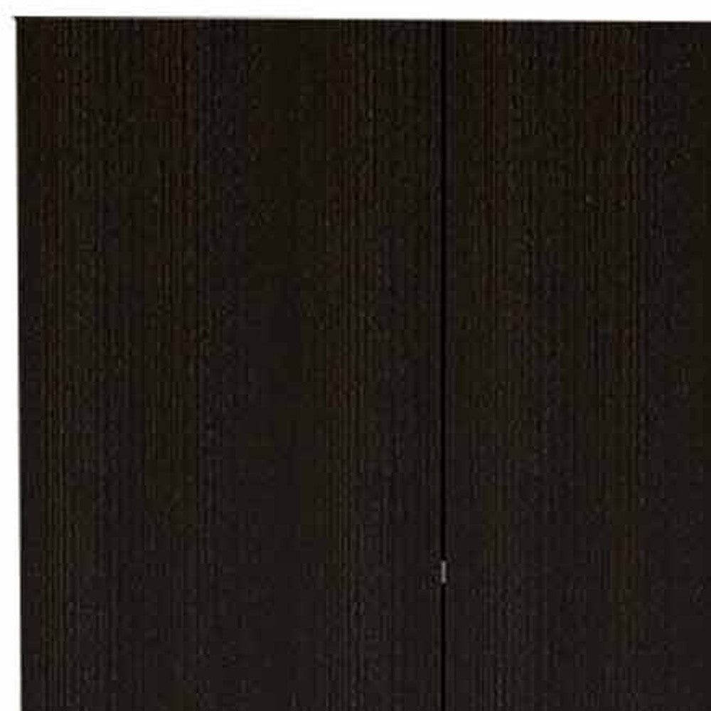 79" Modern Black Pantry Cabinet with Two Doors and Five Shelves - Loft&Timber