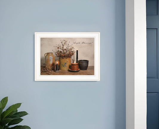 Simple Blessings 1 White Picture Frame Print Wall Art - Loft&Timber