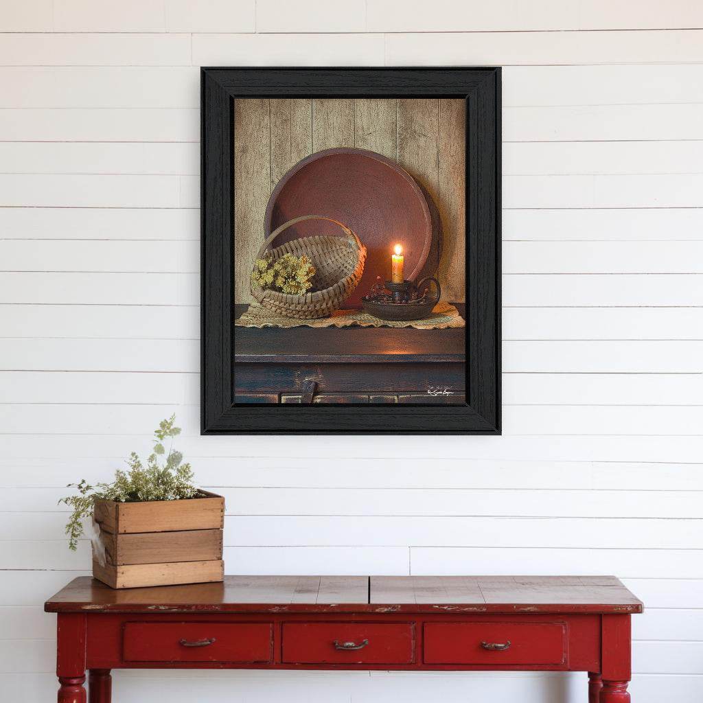 The Red Bowl 1 Black Framed Print Wall Art - Loft&Timber