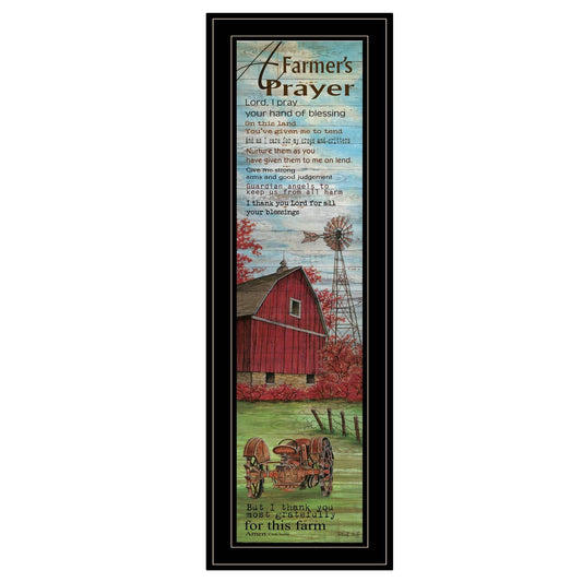 Farmers Prayer 2 Black Framed Print Wall Art - Loft&Timber