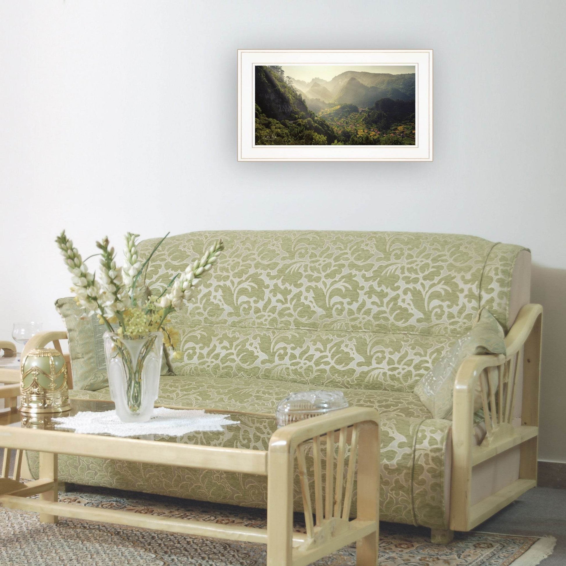 Land of the Hobbits Martin Podt Ready to Hang Framed Print White Frame White Framed Print Wall Art - Loft&Timber