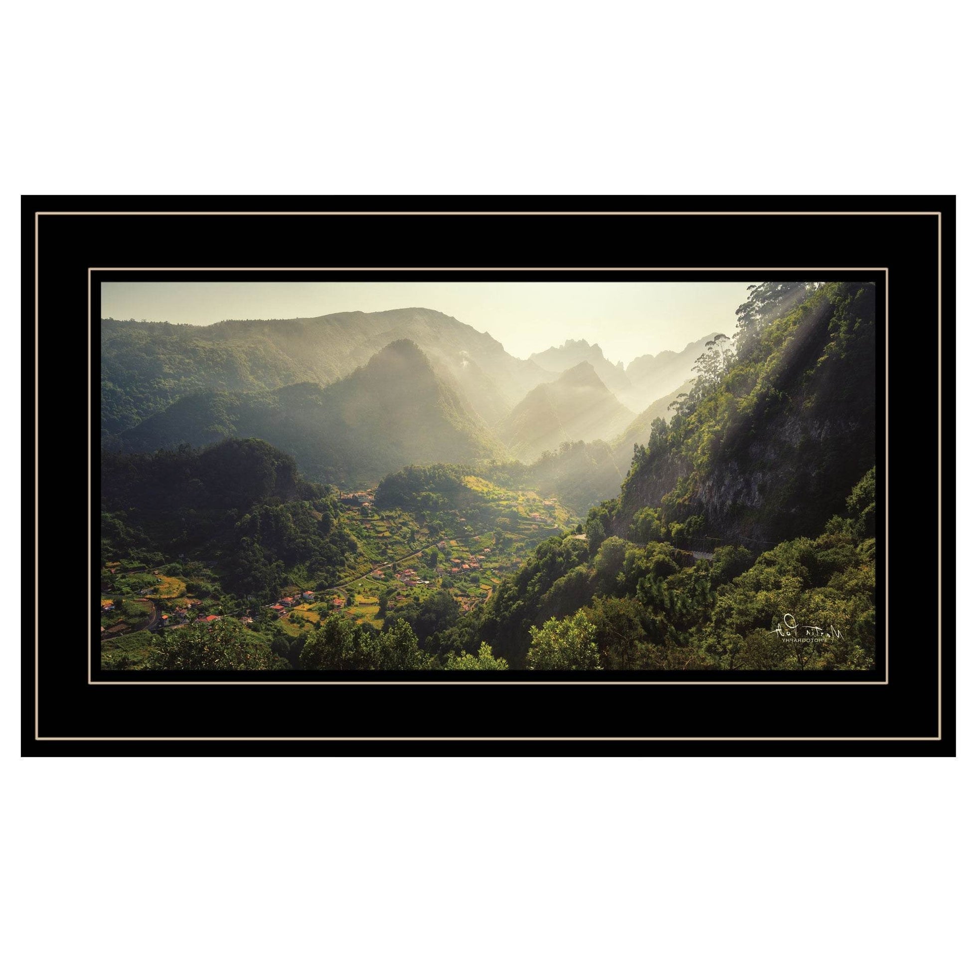 Land of the Hobbits Martin Podt Ready to Hang Framed Print Black Frame Black Framed Print Wall Art - Loft&Timber
