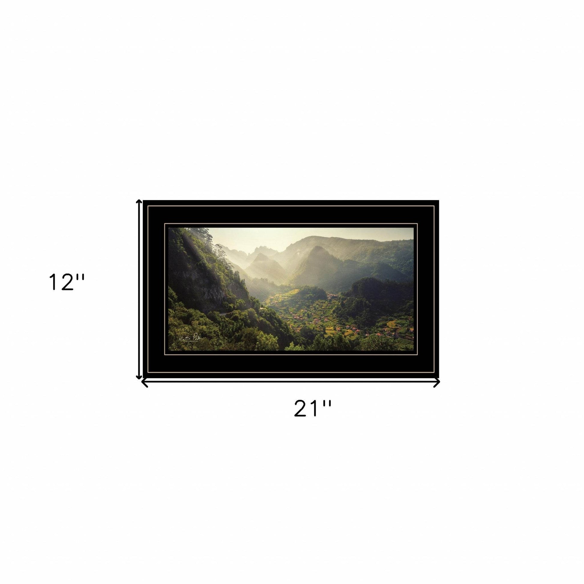 Land of the Hobbits Martin Podt Ready to Hang Framed Print Black Frame Black Framed Print Wall Art - Loft&Timber