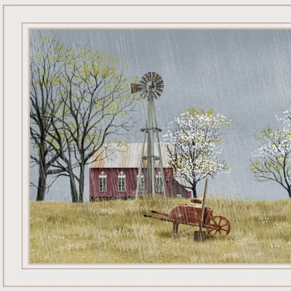 Set Of Two Billy Jacobs Summer or Spring Seasonal White Frame White Framed Print Wall Art - Loft&Timber