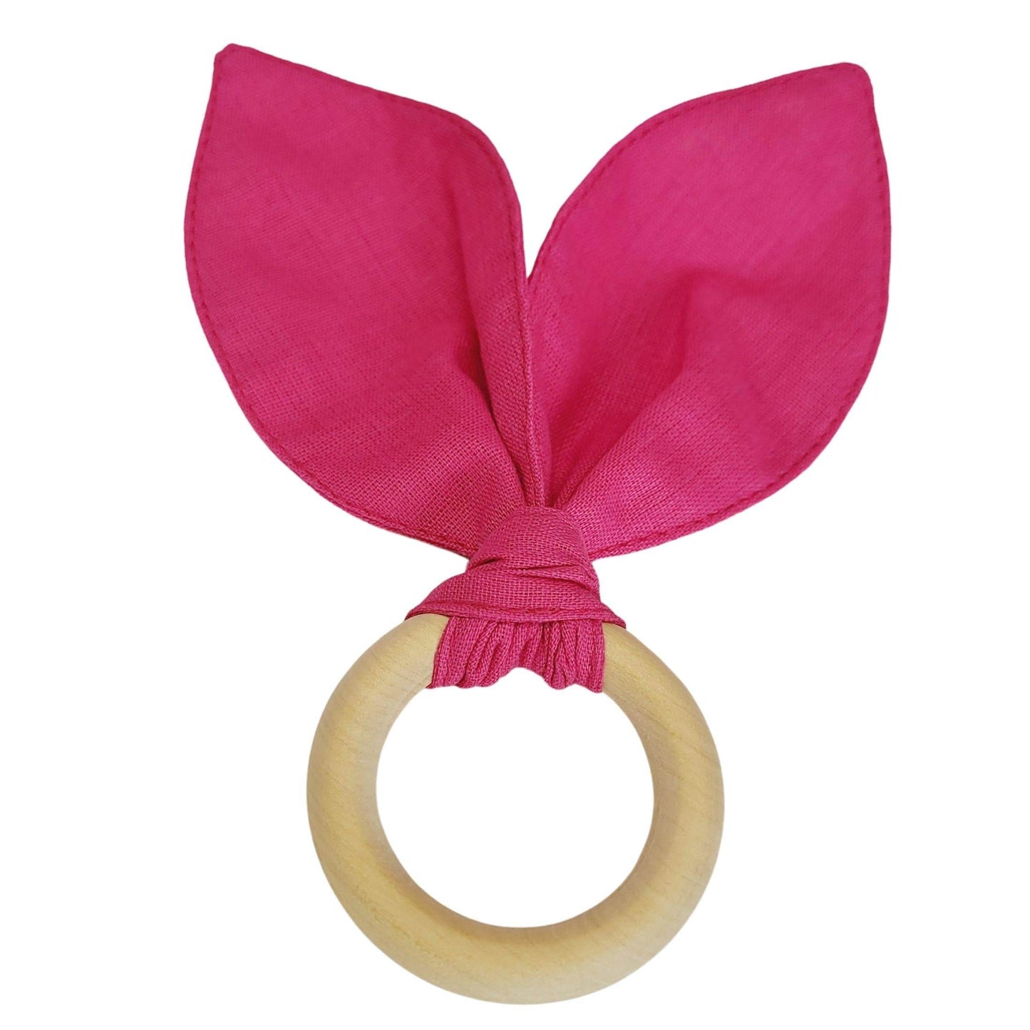 Maison Charlo | Easter Set of 4 Rose Pink Bunny Ears Napkin Rings | Dining Table Decor - Loft&Timber