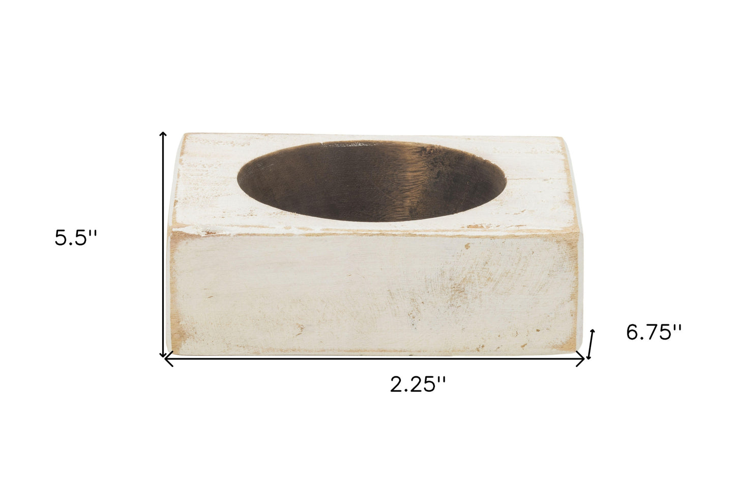 4" Wide Pillar Tabletop Pillar Candle Holder - Loft&Timber