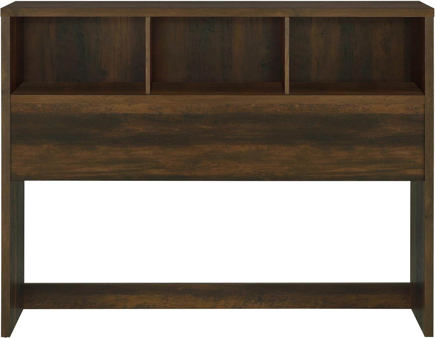 Queen Bookcase Headboard with Dark Pine Finish - Loft&Timber