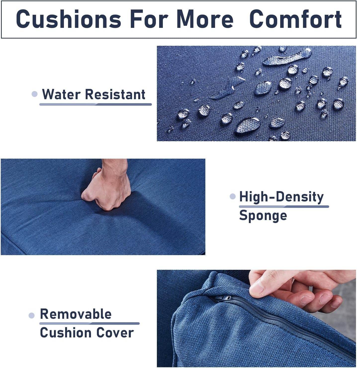 Cozy 11 Piece Outdoor Furniture Set with Swivel Chairs - Loft&Timber