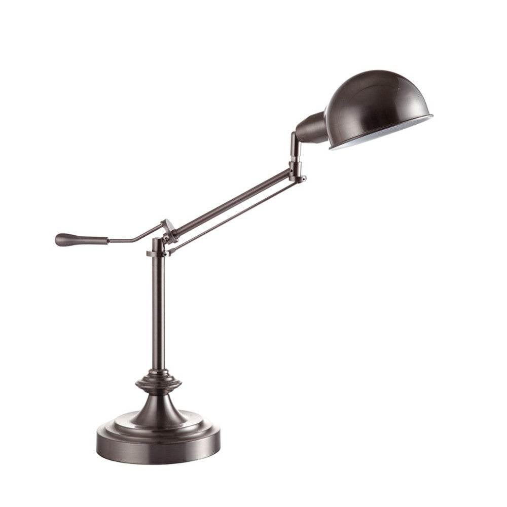 Silver Metal Swing Arm Table Lamp - Loft&Timber