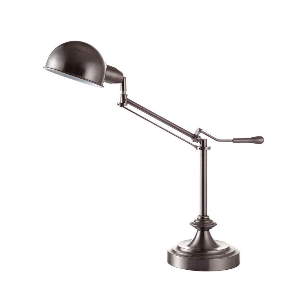 Silver Metal Swing Arm Table Lamp - Loft&Timber