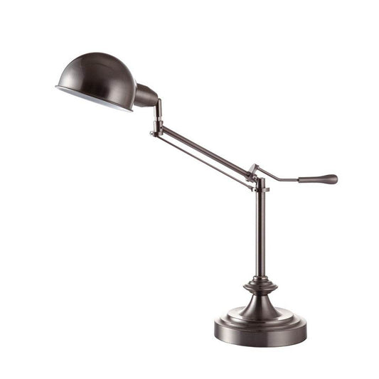 Silver Metal Swing Arm Table Lamp - Loft&Timber