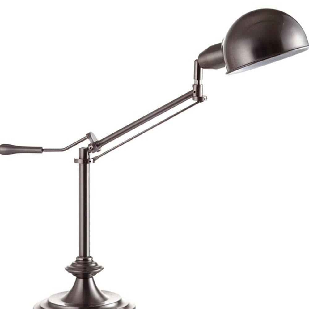 Silver Metal Swing Arm Table Lamp - Loft&Timber