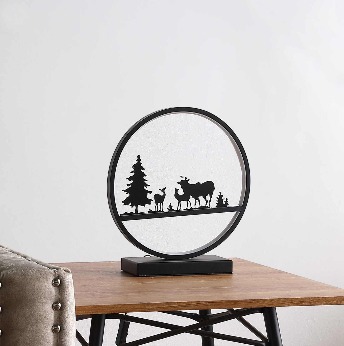 13" Black Bedside Led Table Lamp - Loft&Timber