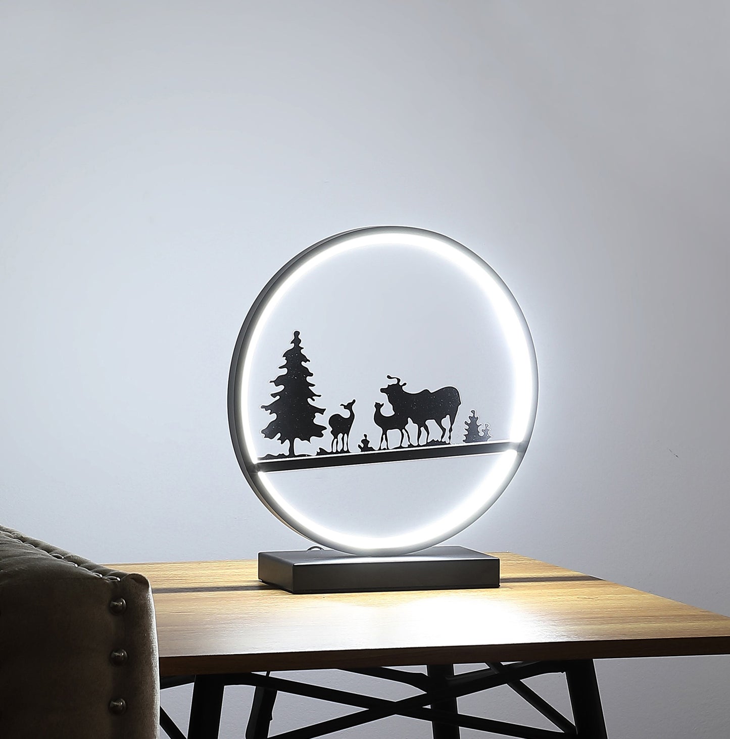 13" Black Bedside Led Table Lamp - Loft&Timber