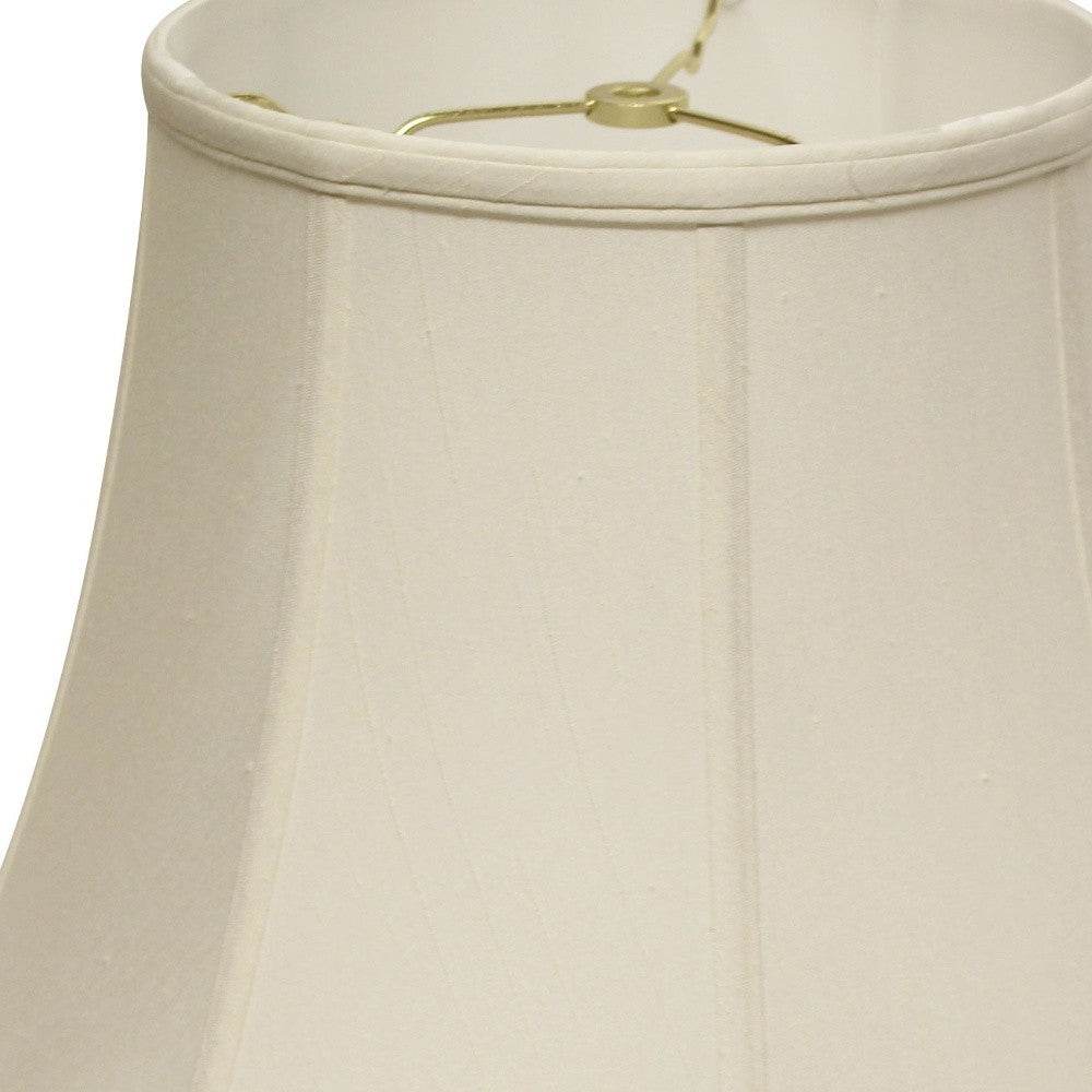 White Monay Shantung Silk Bell Lamp Shade - Loft&Timber