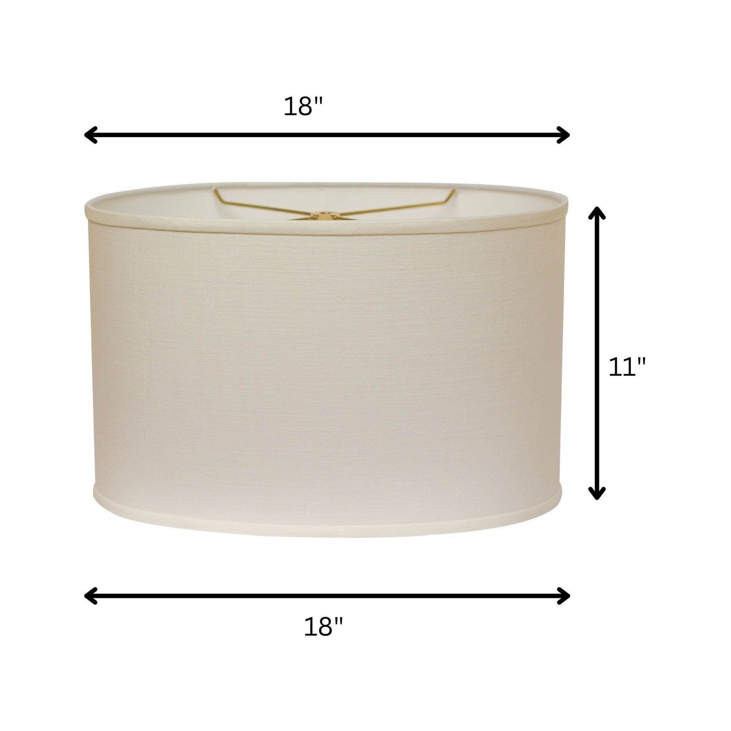 White Linen Oval Lamp Shade - Loft&Timber