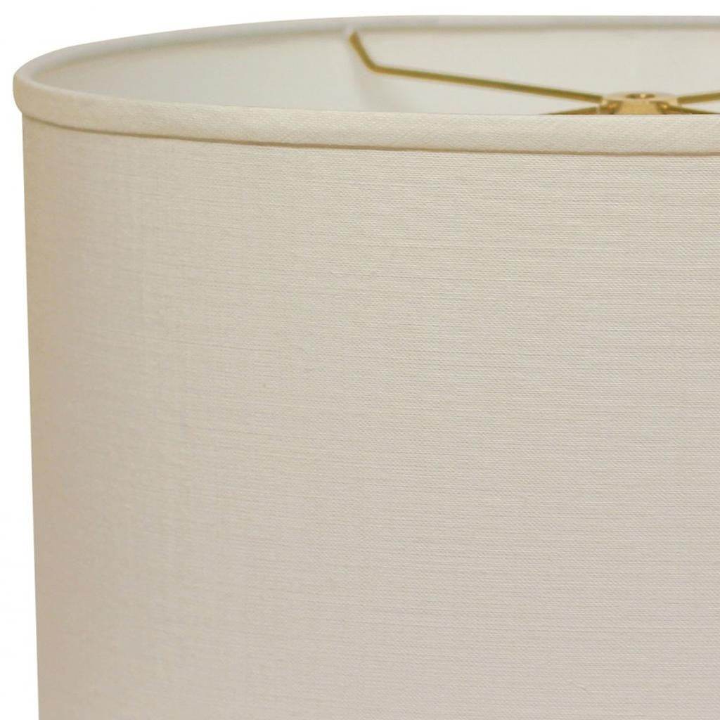White Linen Oval Lamp Shade - Loft&Timber