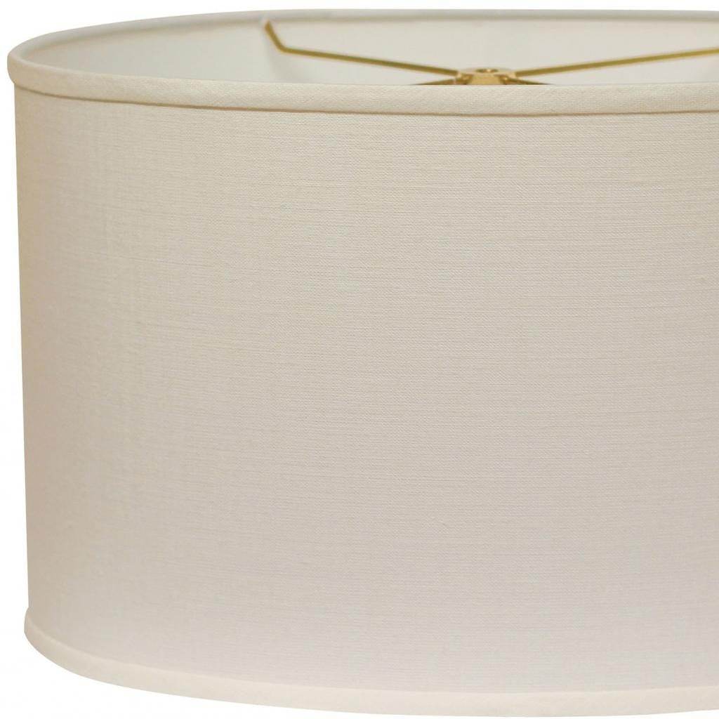 White Linen Oval Lamp Shade - Loft&Timber