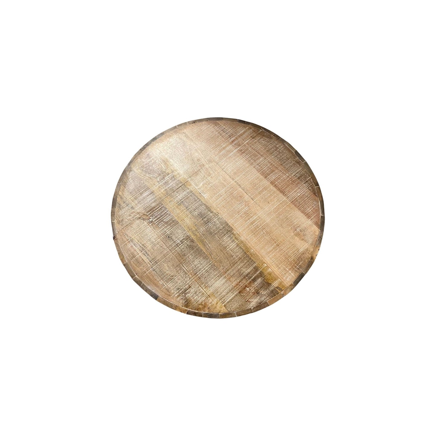 34" Natural Solid Wood Round Bunching Coffee Tables - Loft&Timber
