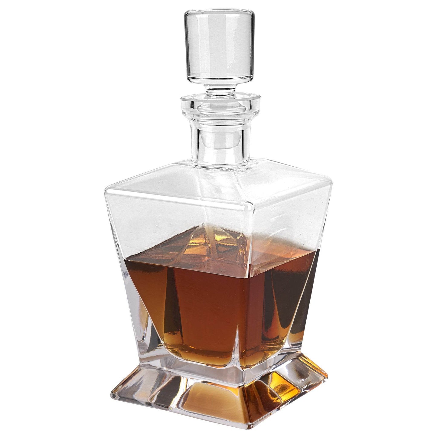 Clear Crystal Angular Shape Stemless Decanter - Loft&Timber