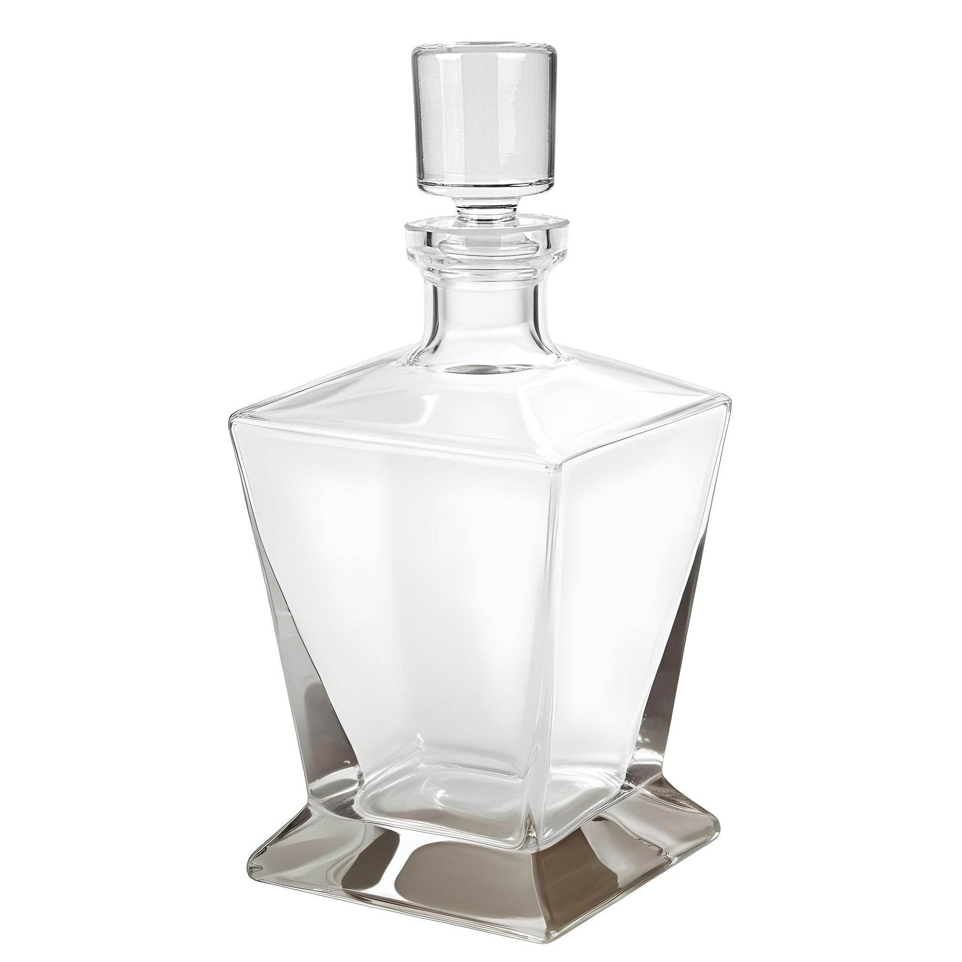 Clear Crystal Angular Shape Stemless Decanter - Loft&Timber