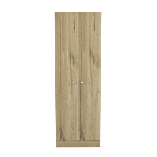 71" Oak Wood Pantry Or Storage Closet - Loft&Timber