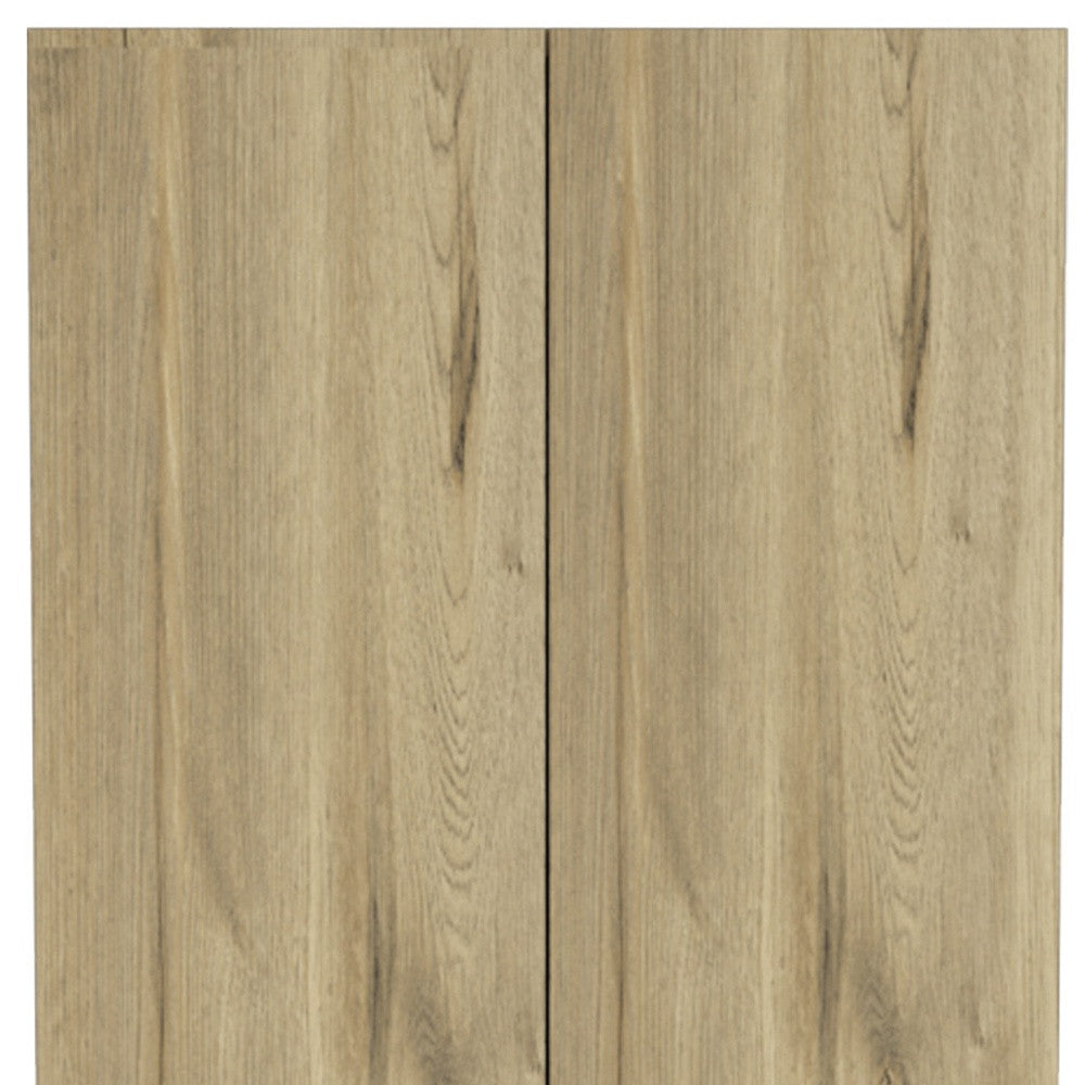 71" Oak Wood Pantry Or Storage Closet - Loft&Timber