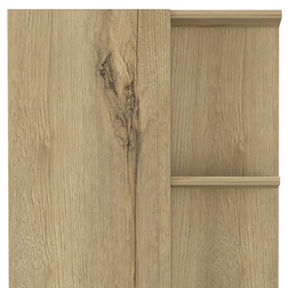 62" Oak Wood Pantry Or Storage Closet - Loft&Timber