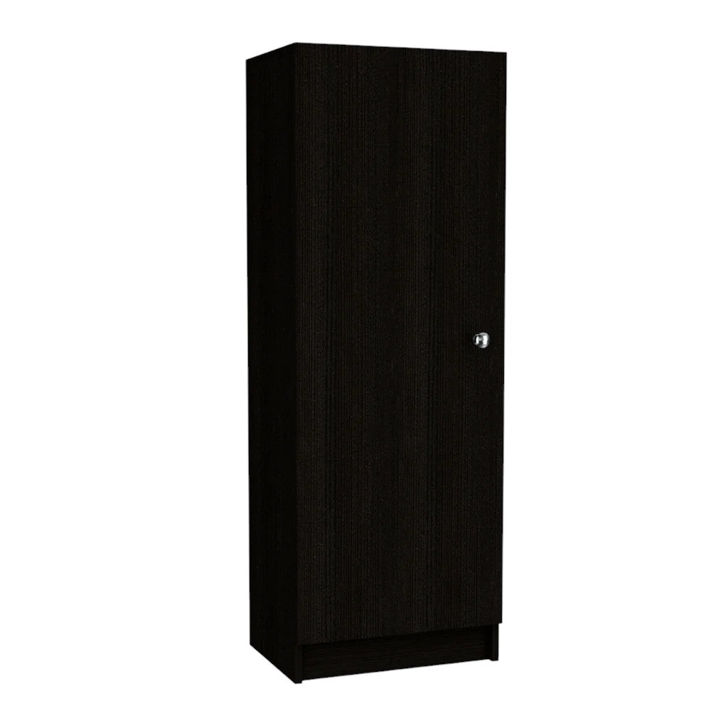 47" Black Wood Pantry Or Storage Closet - Loft&Timber