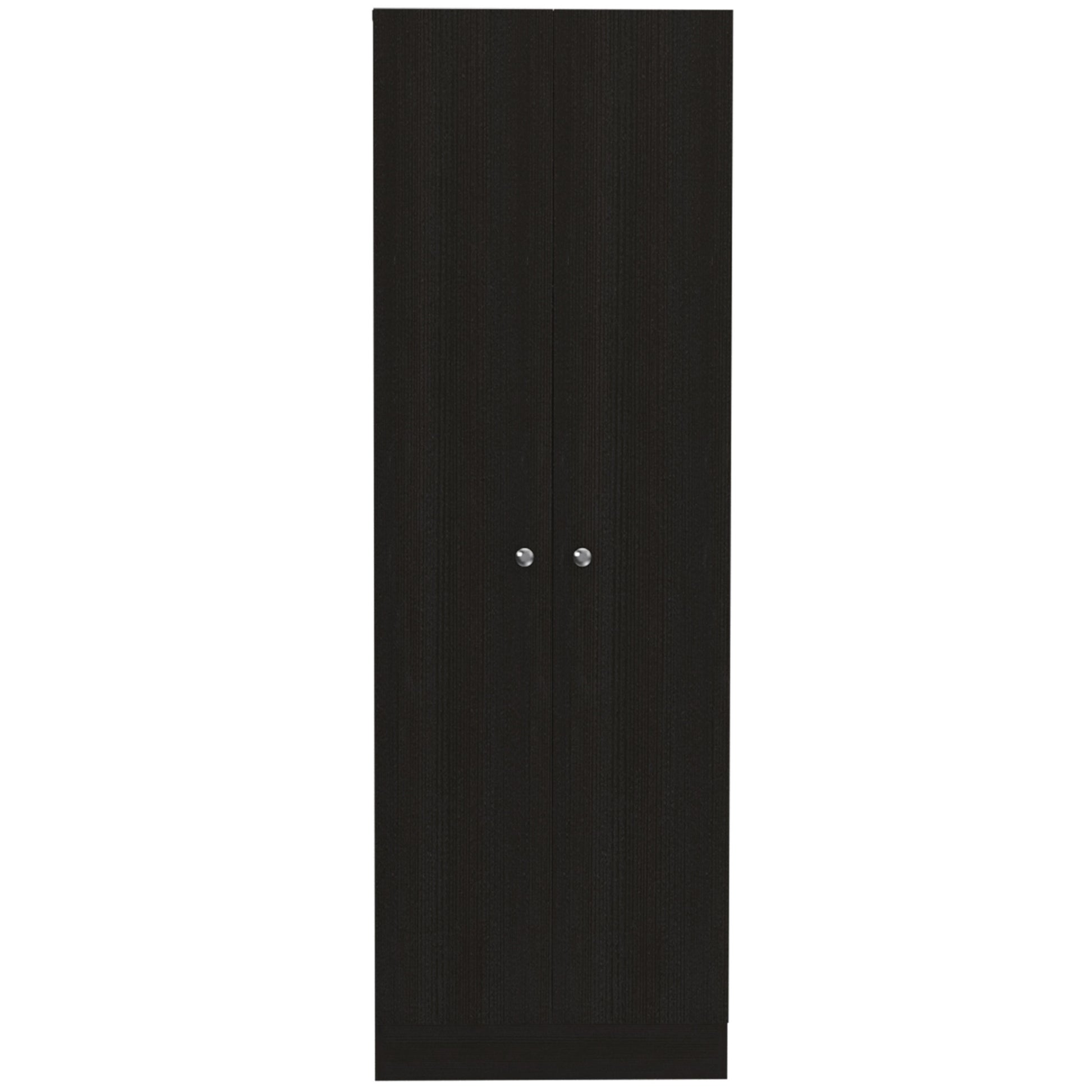 71" Black Wood Pantry Or Storage Closet - Loft&Timber