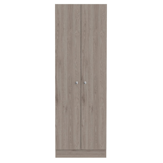 71" Light Gray Wood Pantry Or Storage Closet - Loft&Timber