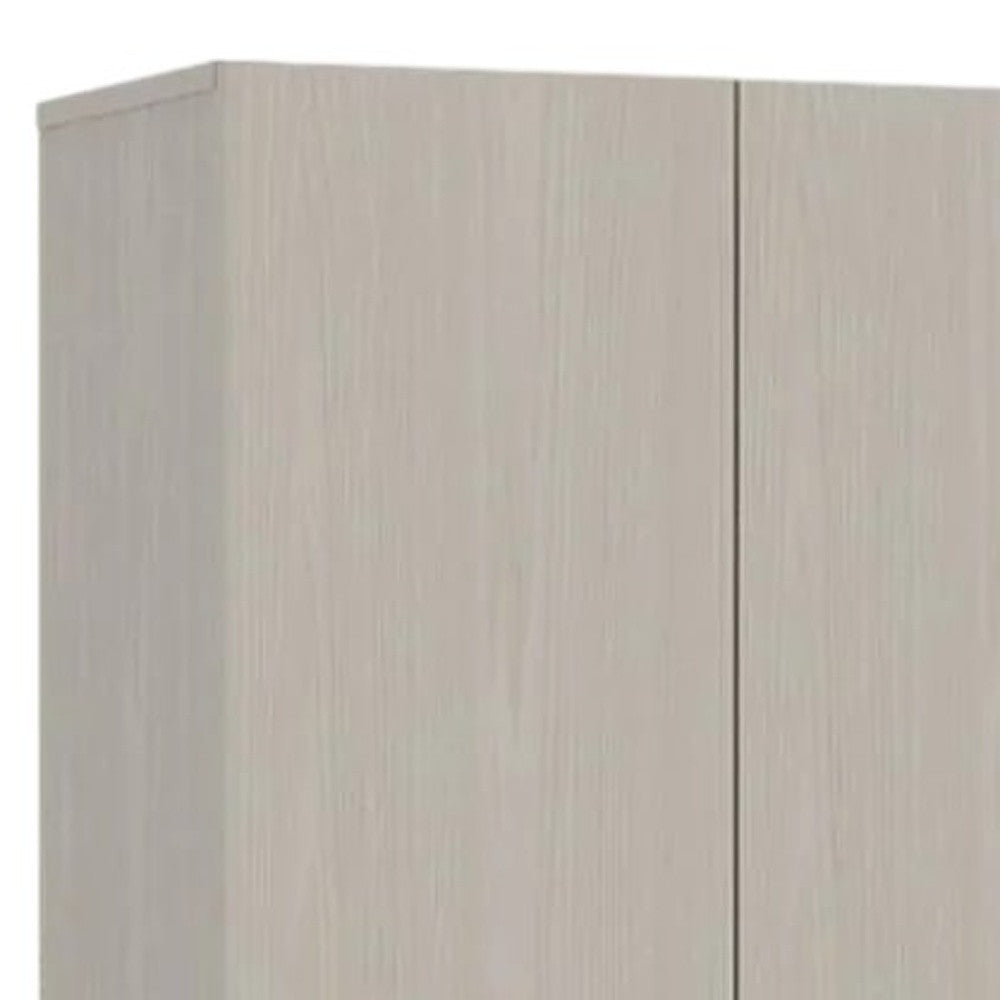 71" Light Gray Wood Pantry Or Storage Closet - Loft&Timber
