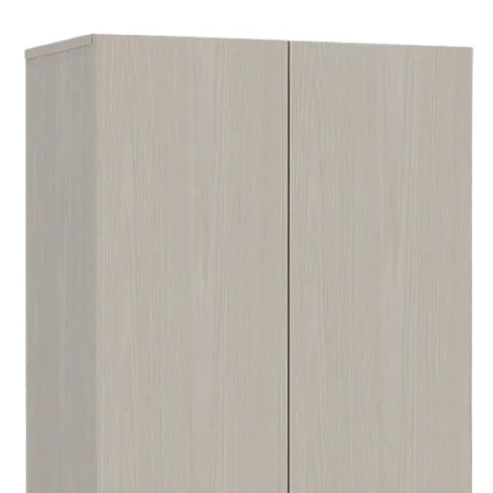 71" Light Gray Wood Pantry Or Storage Closet - Loft&Timber