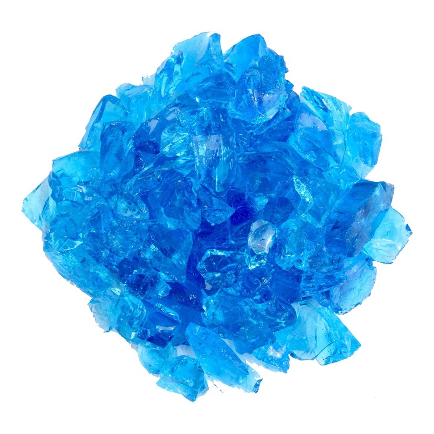 Turquoise Round Reflective Fire Pit Glass - Loft&Timber