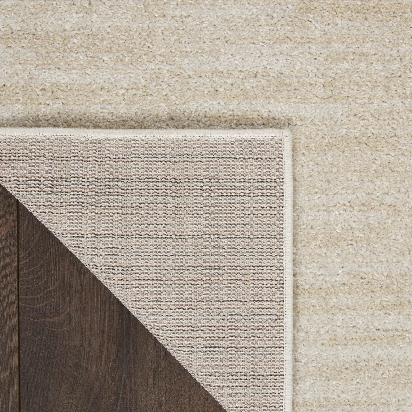 4' Runner Beige And Ivory Indoor Outdoor Runner Rug - Loft&Timber