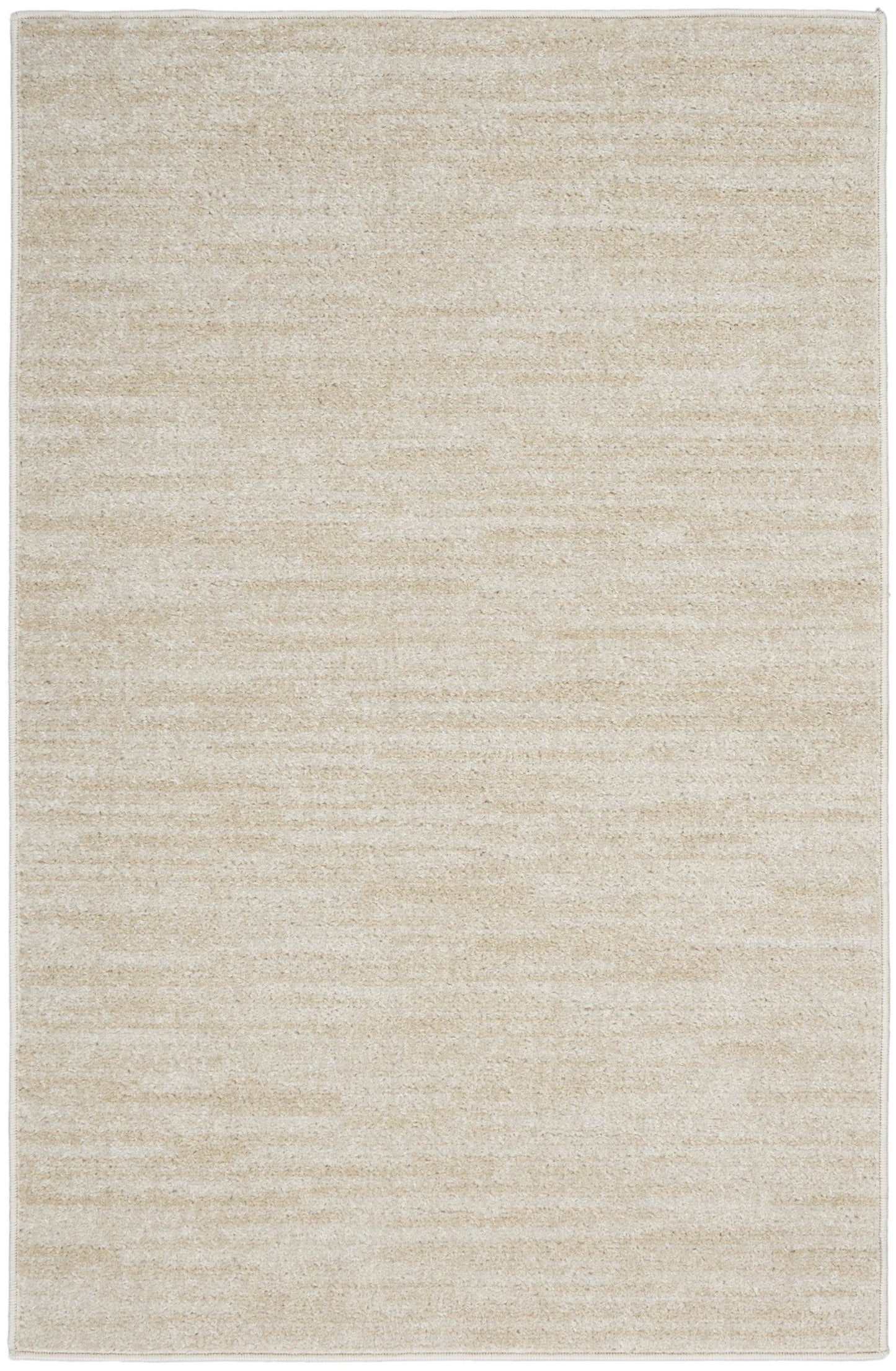 4' Runner Beige And Ivory Indoor Outdoor Runner Rug - Loft&Timber