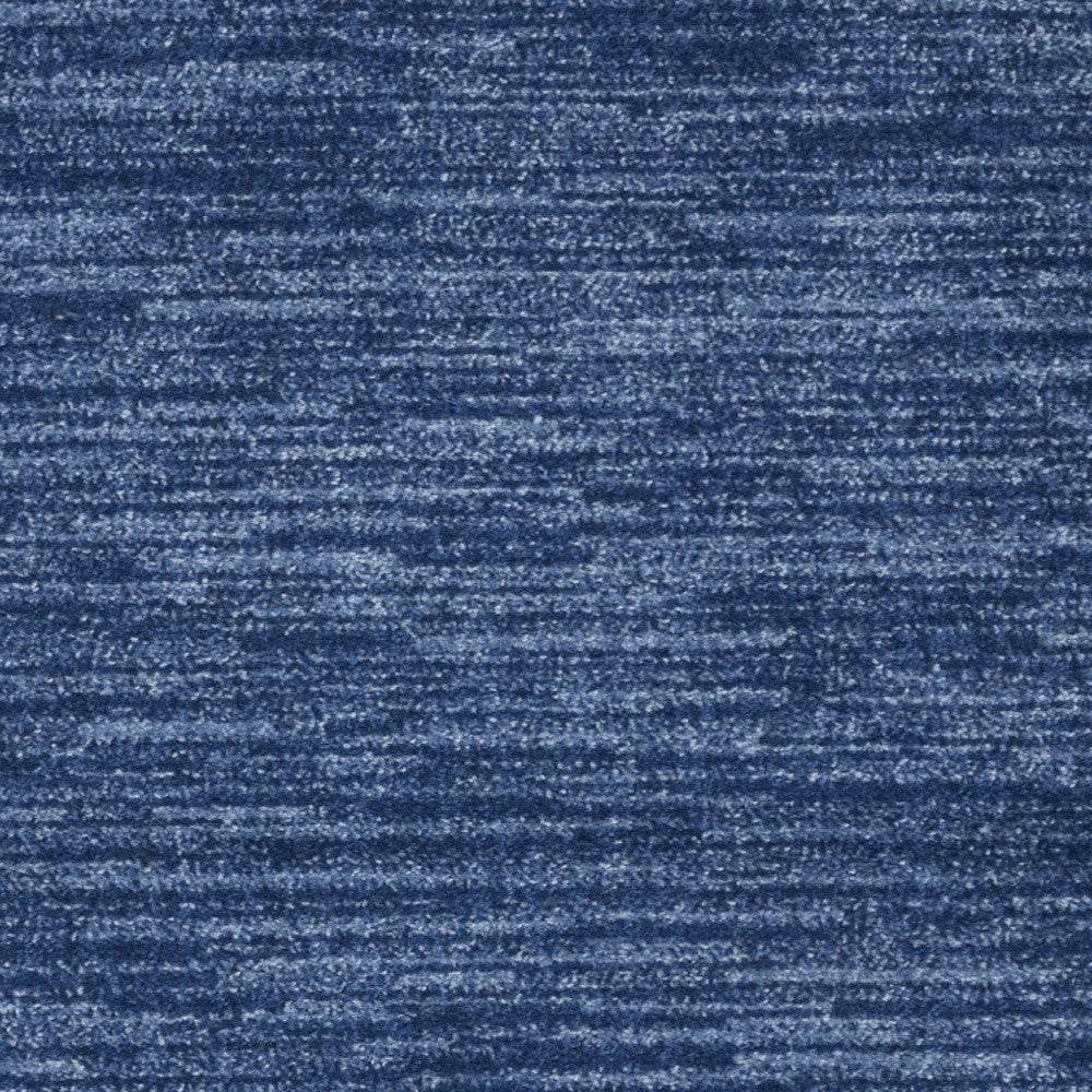 4' Runner Navy Blue Indoor Outdoor Runner Rug - Loft&Timber