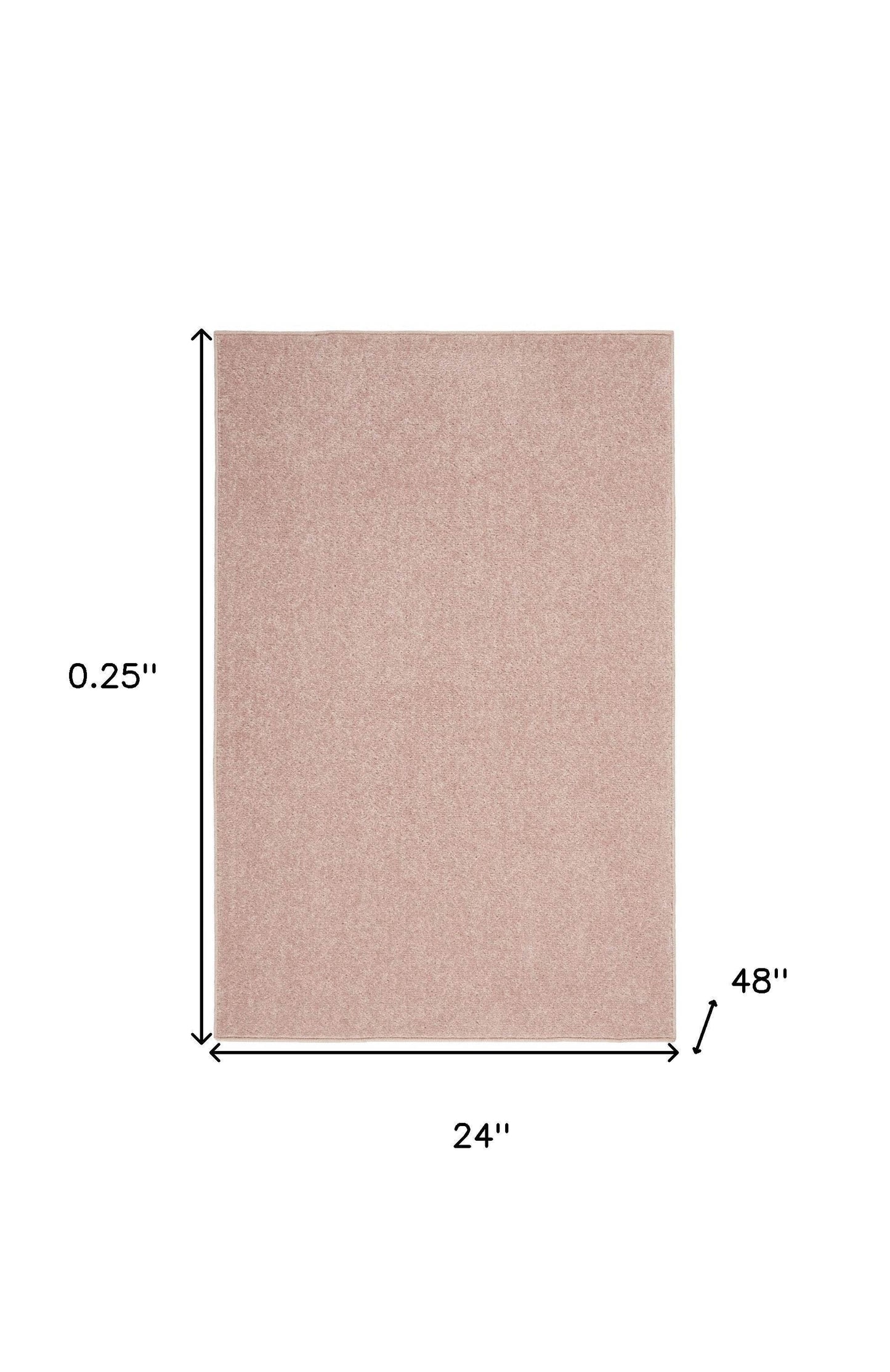 4' Runner Pink Indoor Outdoor Runner Rug - Loft&Timber
