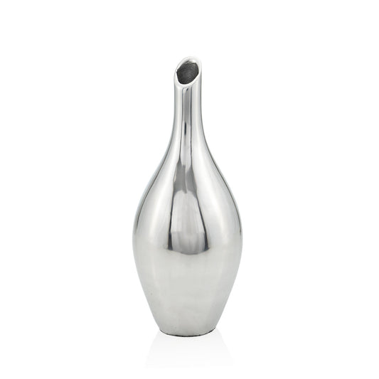 16" Silver Bud Aluminum Table Vase - Loft&Timber