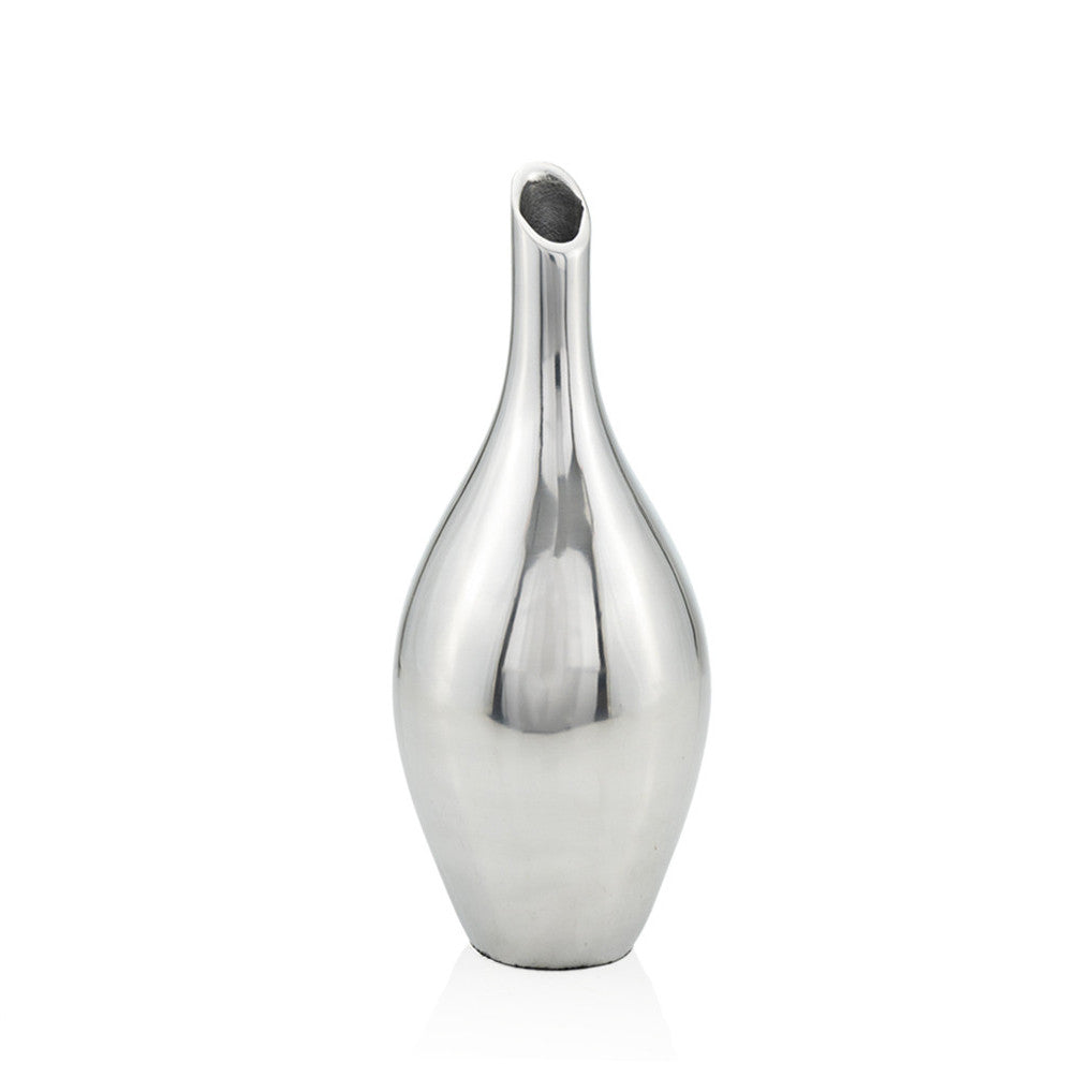 16" Silver Bud Aluminum Table Vase - Loft&Timber