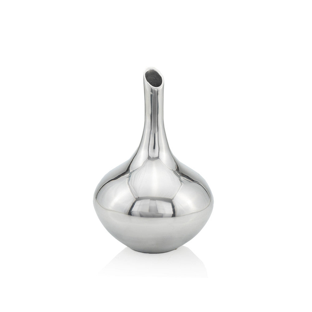 13" Silver Bud Aluminum Table Vase - Loft&Timber