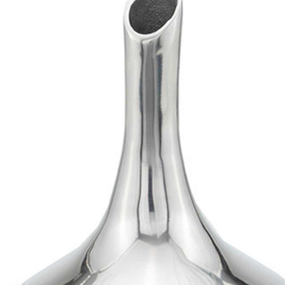 13" Silver Bud Aluminum Table Vase - Loft&Timber