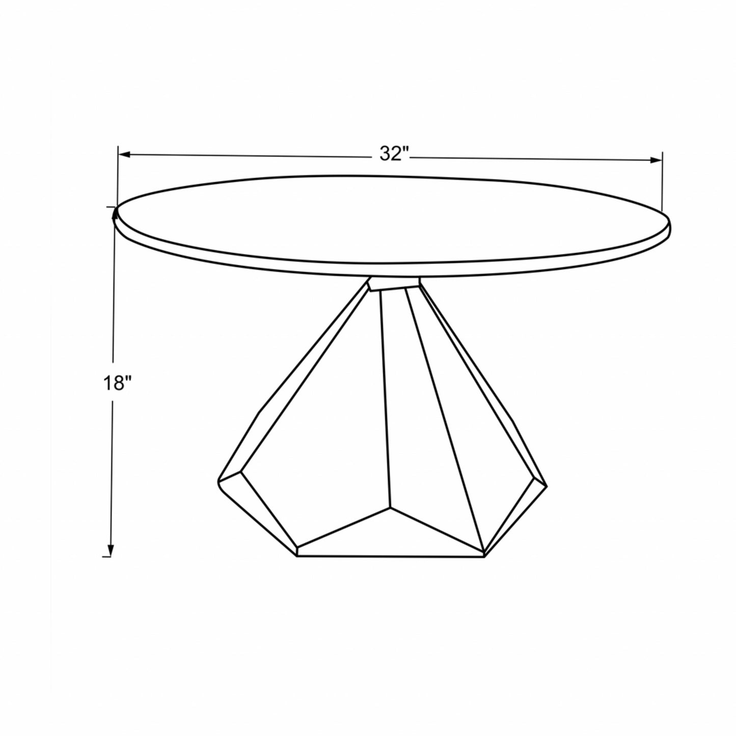 32" Brown And White Solid Wood and Marble Geo Coffee Table - Loft&Timber